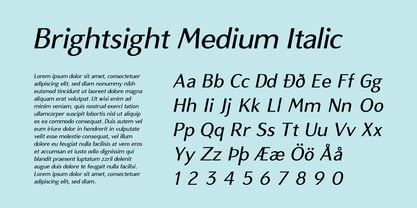 Brightsight Font Poster 5