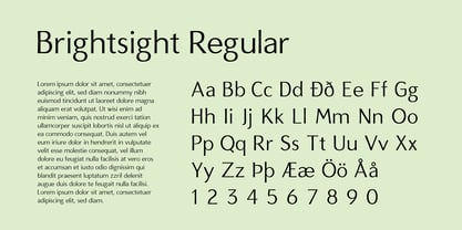 Brightsight Font Poster 2