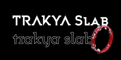 Trakya Slab Font Poster 2