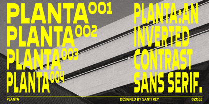 Planta Font Poster 2