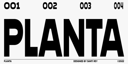 Planta Font Poster 1