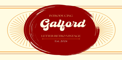 Galford Font Poster 1