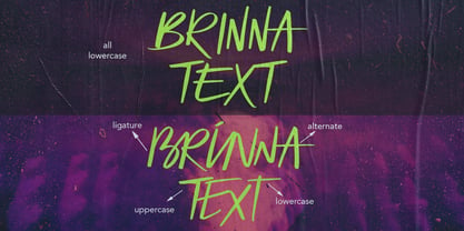 BRINNA Text Font Poster 2