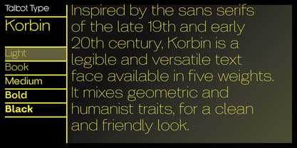 Korbin Font Poster 2