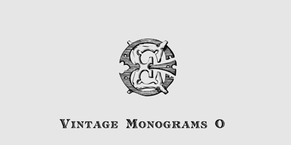 Monocracy Vintage Monograms O Font Poster 2