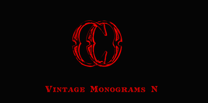 Monocracy Vintage Monograms O Font Poster 4