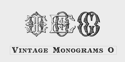 Monocracy Vintage Monograms O Font Poster 5