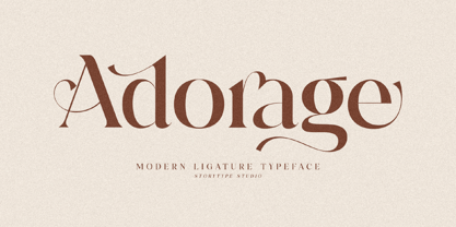 Adorage Font Poster 1