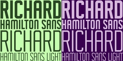 Richard Hamilton Sans Font Poster 3