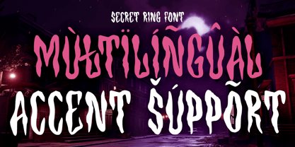 Secret Ring Font Poster 10