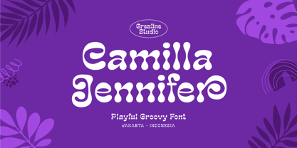 Camilla Jennifer Font Poster 1
