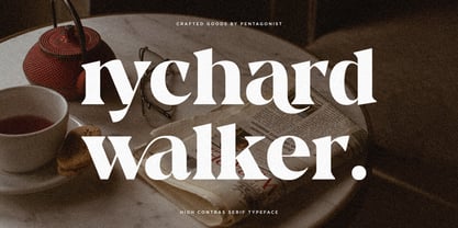 Rychard Walker Font Poster 1