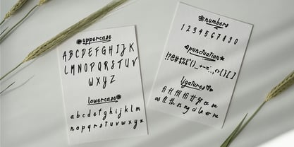 Busy Hand Font Poster 2