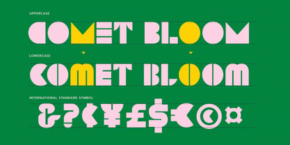 Comet Bloom Font Poster 10