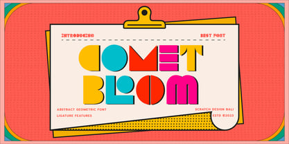 Comet Bloom Font Poster 1