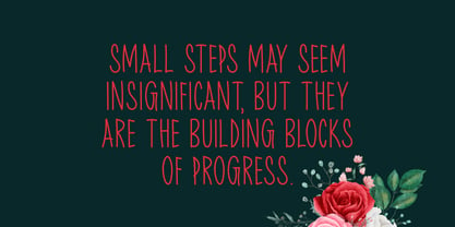 Small Steps Font Poster 4