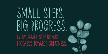 Small Steps Font Poster 3