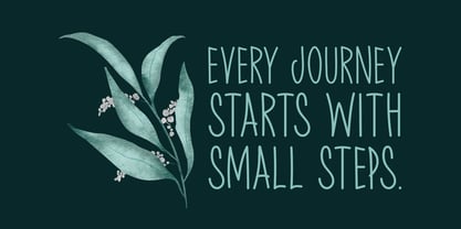 Small Steps Font Poster 5