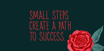 Small Steps Font Poster 2