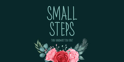 Small Steps Font Poster 1