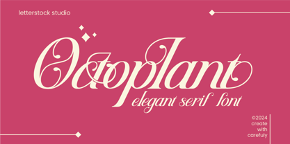 Octoplant Font Poster 1