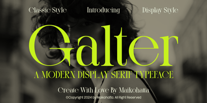 Galter Font Poster 1