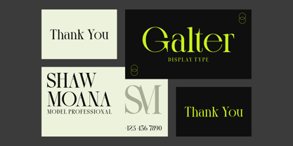 Galter Font Poster 5