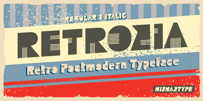 Retrozia Font Poster 1