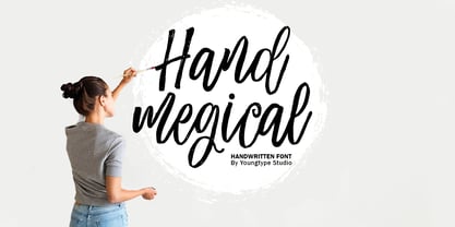 Hand Megical Deactivated Font Poster 1