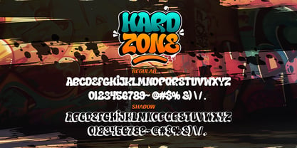 Hard Zone Graffiti Font Poster 2