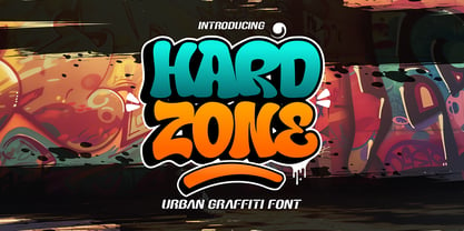 Hard Zone Graffiti Font Poster 1