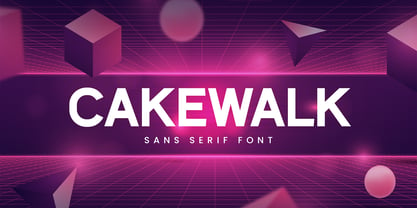 Cakewalk Font Poster 1