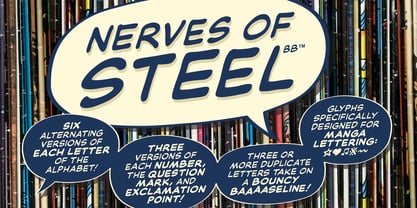 Nerves of Steel BB Font Poster 1