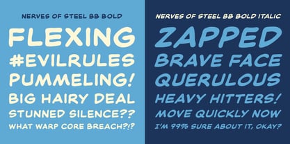 Nerves of Steel BB Font Poster 5