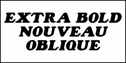 Extra Bold Nouveau JNL Font Poster 4