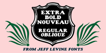 Extra Bold Nouveau JNL Font Poster 1