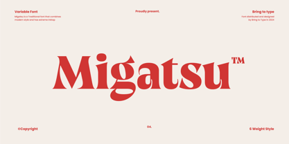 Migatsu Font Poster 1