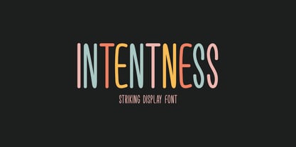 Intentness Font Poster 1
