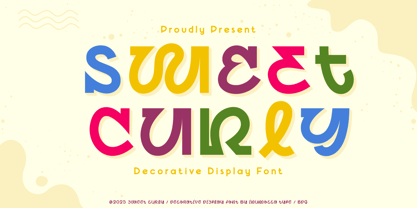 Sweet Curly Font Poster 1