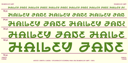 Sweet Curly Font Poster 8