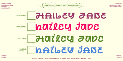 Sweet Curly Font Poster 7