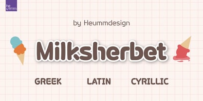 HU Milksherbet Font Poster 1