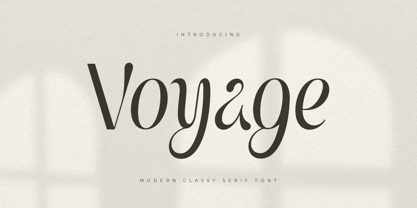 Voyage Style Font Poster 1