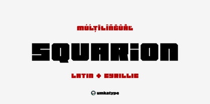 Squario Font Poster 1