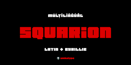 Squario Font Poster 12