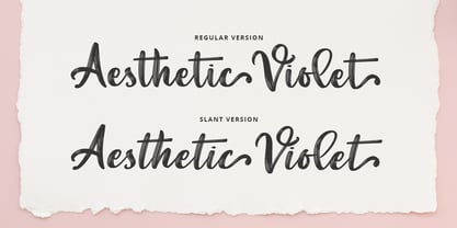 Aesthetic Violet Font Poster 8