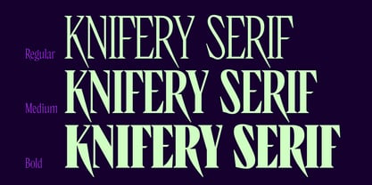 CD Knifery Font Poster 3