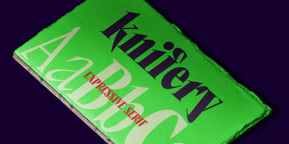 CD Knifery Font Poster 4