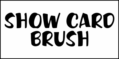 Show Card Brush JNL Fuente Póster 2