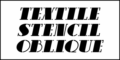 Textile Stencil JNL Font Poster 4